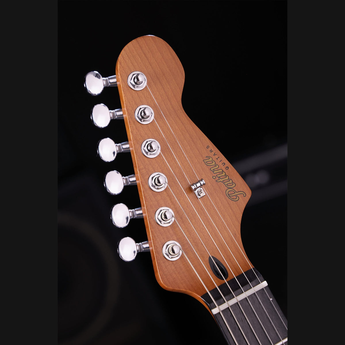 Patina PS-4 LPB S-style Elektrische Gitaar HSS Alnico V Nitro Paulownia Body Roasted Maple Hals Lake Placid Blue