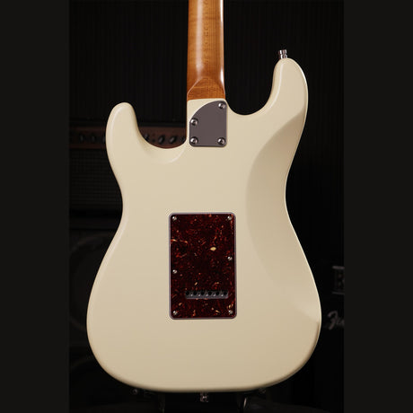 Patina PS-4 OW S-style Elektrische Gitaar HSS Alnico V Nitro Paulownia Body Roasted Maple Hals Olympic White