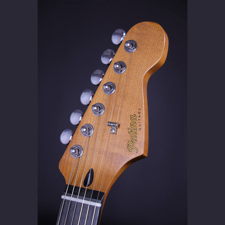 Patina PS-6 SGR R S-style Elektrische Gitaar SSS Alnico V Nitro Relic Paulownia Body Roasted Maple Hals Sherwood Green
