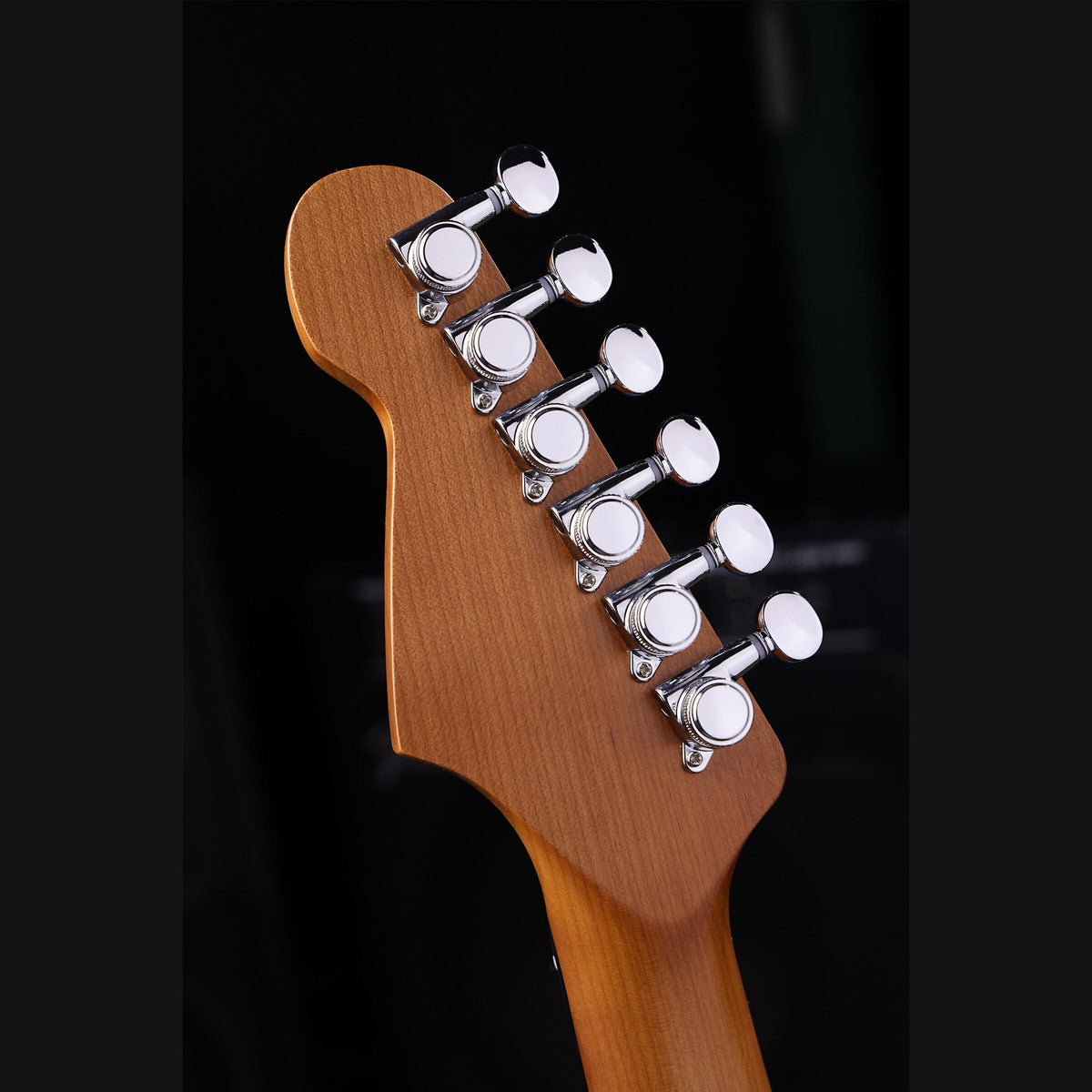 Patina PT-3 BK T-style Elektrische Gitaar SS Alnico V Nitro Paulownia Body Roasted Maple Hals Zwart