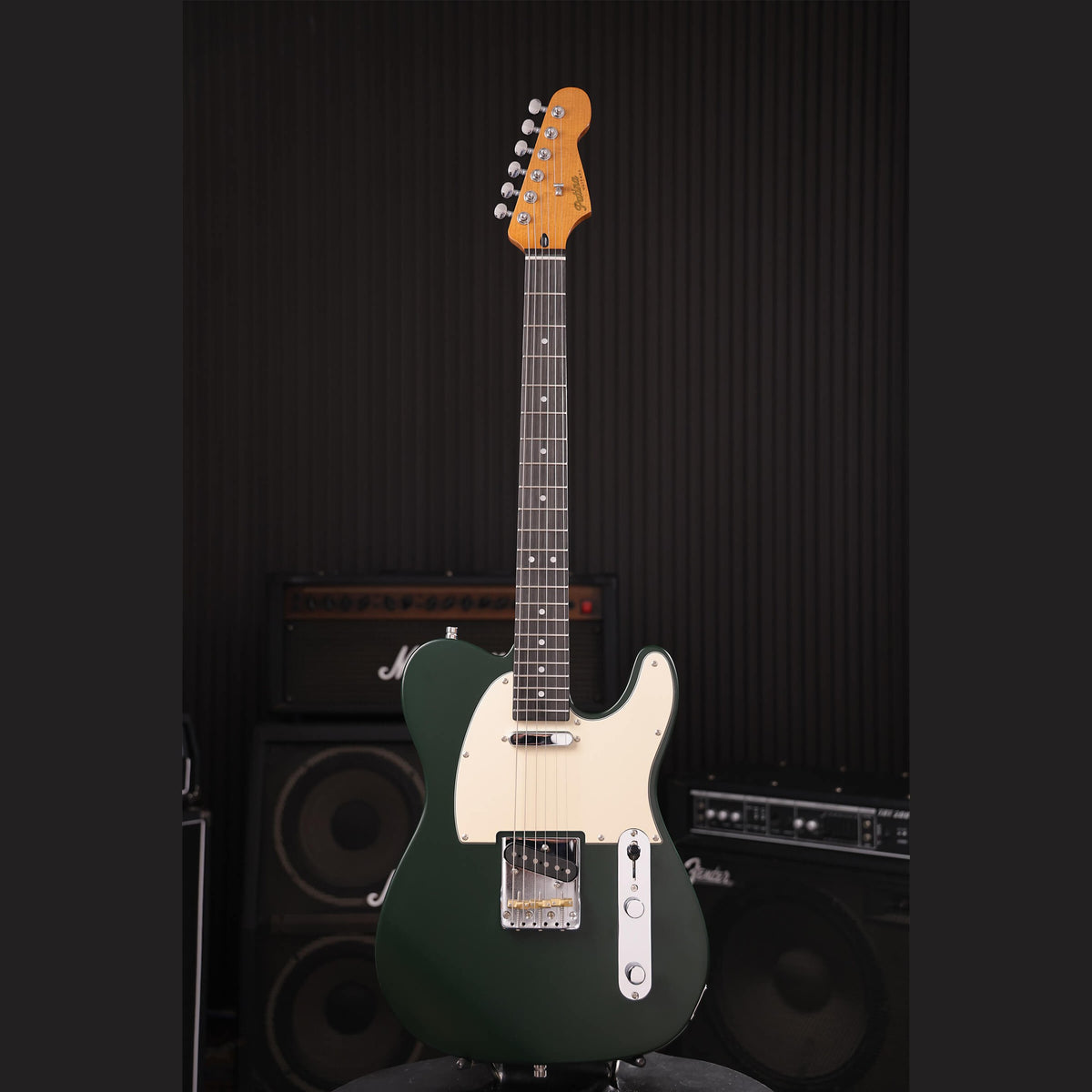 Patina PT-3 SGR T-style Elektrische Gitaar SS Alnico V Nitro Paulownia Body Roasted Maple Hals Sherwood Green