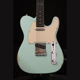 Patina PT-6 SFG R T-style Elektrische Gitaar SS Alnico V Nitro Relic Paulownia Body Roasted Maple Hals Seafoam Green