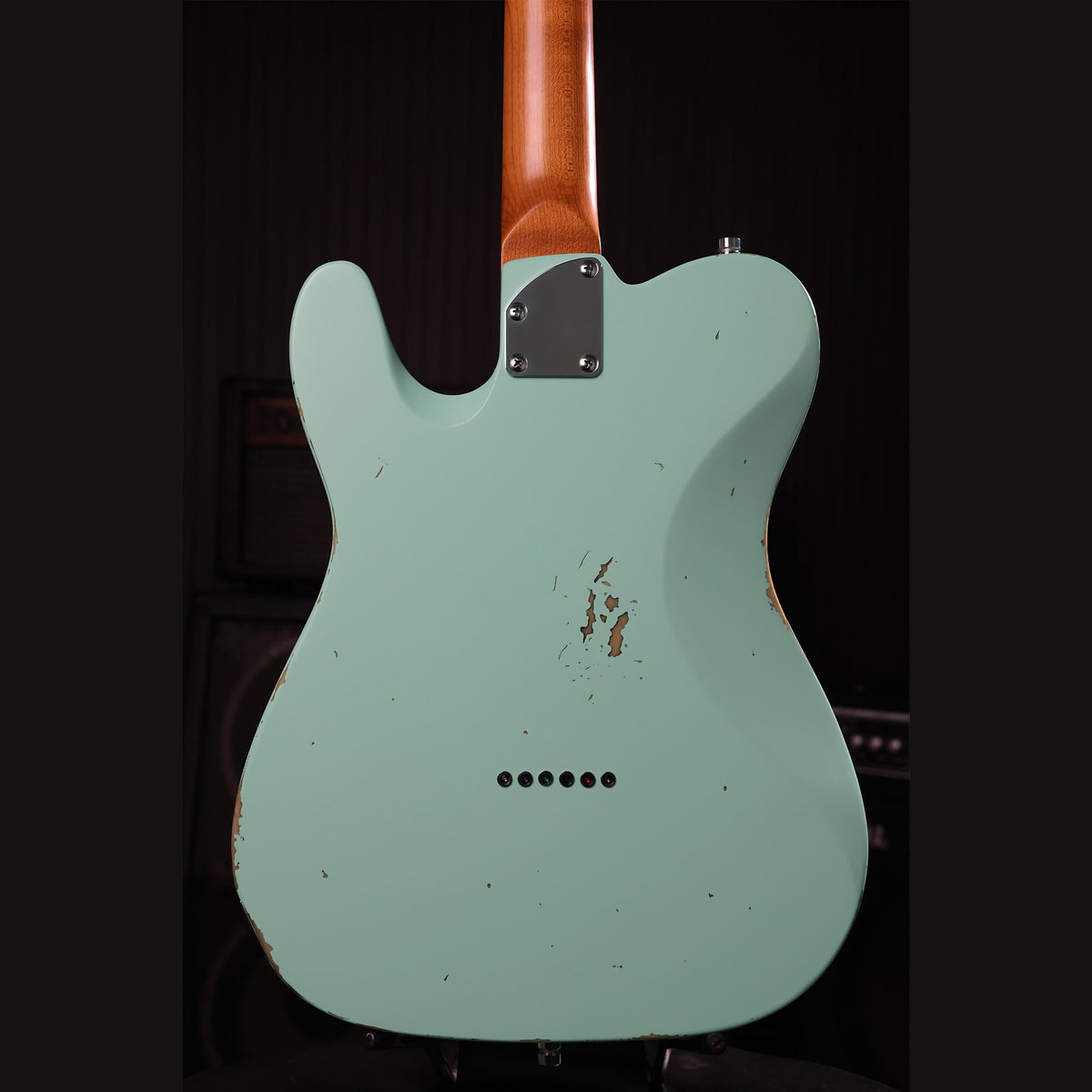 Patina PT-6 SFG R T-style Elektrische Gitaar SS Alnico V Nitro Relic Paulownia Body Roasted Maple Hals Seafoam Green