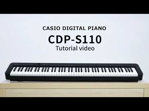 Piano digital compacto Casio CDP-S110BK 88 teclas contrapesadas negro
