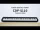 Piano digital compacto Casio CDP-S110BK 88 teclas contrapesadas negro
