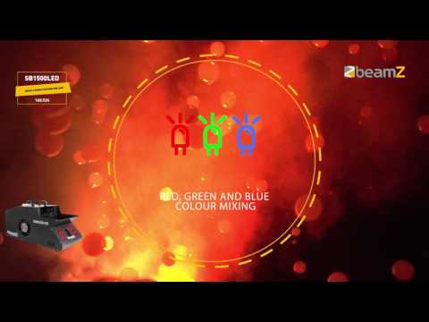 beamZ SB1500LED Macchina per fumo e bolle 1500W con LED RGB e DMX