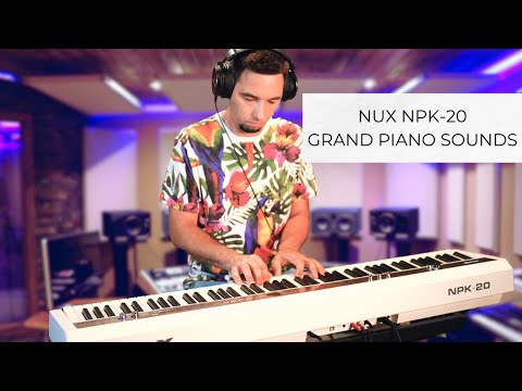 Pianino cyfrowe sceniczne NUX NPK-20 – 88 klawiszy, mechanizm młoteczkowy (Graded Hammer Action), 271 brzmień, czarne