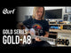 CORT Gold-A8 Grand Auditorium Cutaway All Solid Elektro-Akoestische Gitaar Light Burst Hoogglans met Koffer