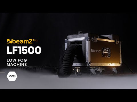 beamZ LF1500 Maszyna do niskiego dymu – Ultradźwiękowa wytwornica mgły z DMX i skrzynią transportową (flightcase)