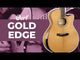 Guitare électro-acoustique CORT Gold-Edge Grand Auditorium Cutaway tout massif finition naturelle brillante avec étui