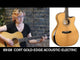 Guitare électro-acoustique CORT Gold-Edge Grand Auditorium Cutaway tout massif finition naturelle brillante avec étui