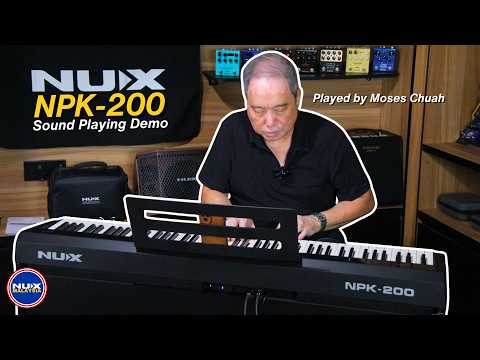 NUX NPK-200 WH Digital Stage Piano Weiß