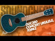 Flight DUC380 Jade koncert ukulele mahagóni testtel, csont felső nyereggel és Aquila Nylgut húrokkal