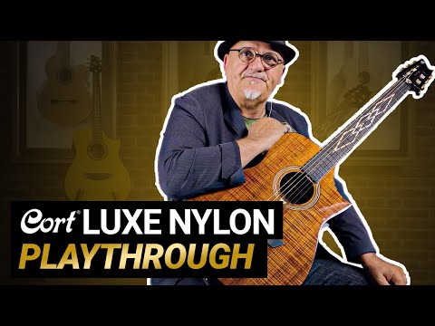 Gitara klasyczna Cort Luxe Nylon Cutaway 4/4 naturalna elektroakustyczna z połyskiem