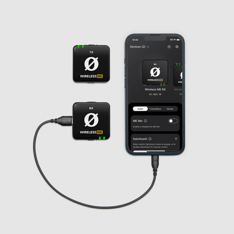 RØDE Wireless ME Dual draadloos microfoonsysteem met twee zenders en GainAssist