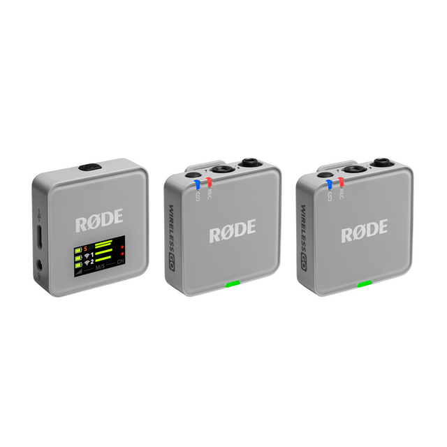 RØDE Wireless GO Gen 3 Stone draadloos microfoonsysteem met 32 bit float en 260 m bereik