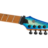 Spira Guitars S-500 QAB Trans Aqua Blue elektrische gitaar ST model
