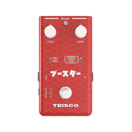 Teisco Boost FET boostpedaal met 9V/24V schakeling en bufferfunctie