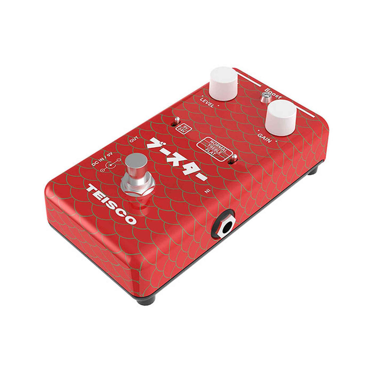 Teisco Boost FET boostpedaal met 9V/24V schakeling en bufferfunctie