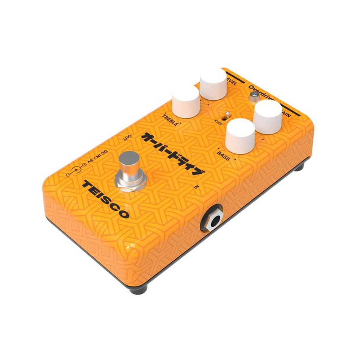 Teisco Overdrive Transparante overdrive met actieve EQ en KICK-schakelaar