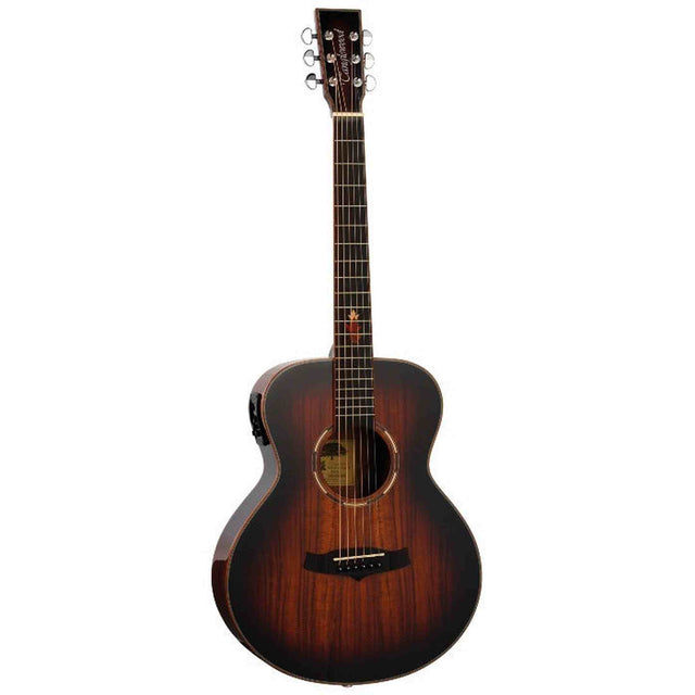 Tanglewood Winterleaf TW1 E KOA Mini Elektro-Akoestische Gitaar Solid Mahogany Koa Autumn Burst Gloss