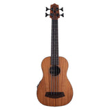 Kala Striped Ebony U•BASS® bas ukulele – Gestreept Ebben, Fishman EQ, Hipshot Tuners en Gigbag