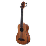 Kala Striped Ebony U•BASS® bas ukulele – Gestreept Ebben, Fishman EQ, Hipshot Tuners en Gigbag