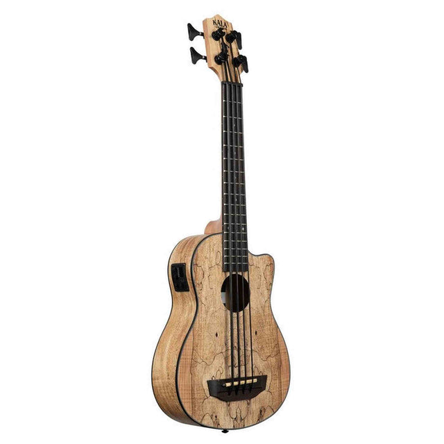 Kala Spalted Maple U•BASS® bas ukulele – Spalted Maple, Elektrisch-Akoestisch met EQ en Gigbag