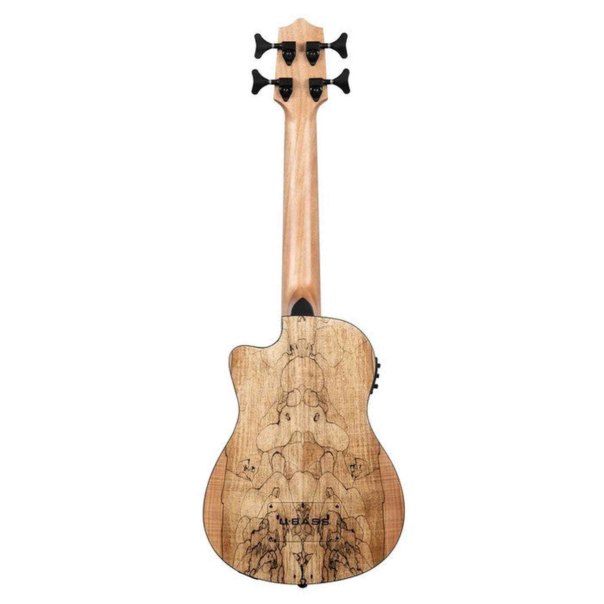 Kala Spalted Maple U•BASS® bas ukulele – Spalted Maple, Elektrisch-Akoestisch met EQ en Gigbag