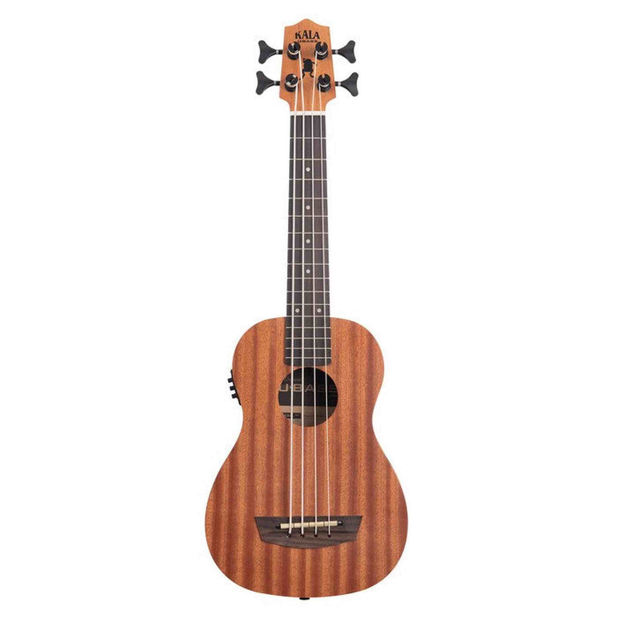 Kala Wanderer U•BASS® bas ukulele – Mahonie, Elektrisch-Akoestisch, Roundwound Snaren en Gigbag