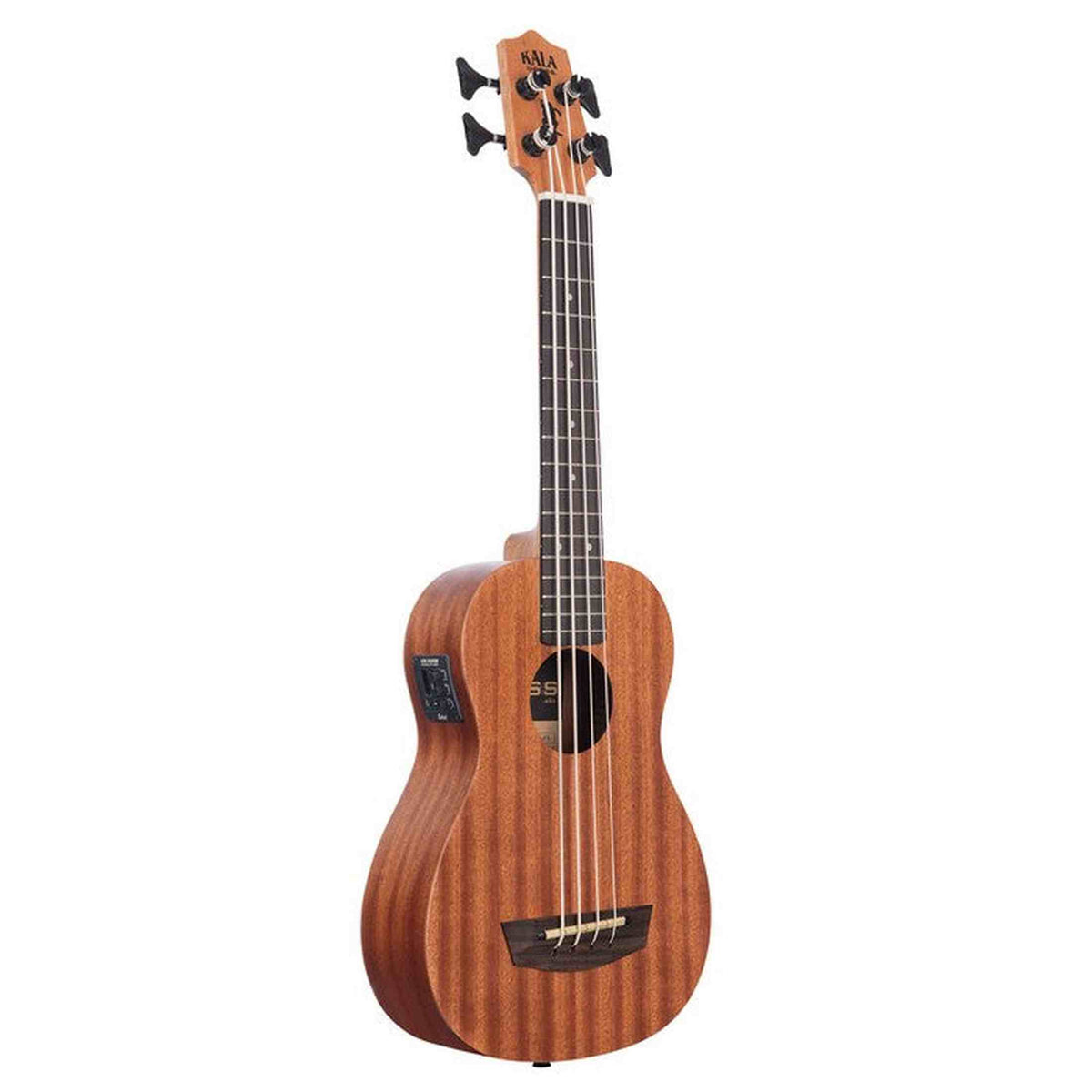 Kala Wanderer U•BASS® bas ukulele – Mahonie, Elektrisch-Akoestisch, Roundwound Snaren en Gigbag