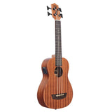 Kala Wanderer U•BASS® bas ukulele – Mahonie, Elektrisch-Akoestisch, Roundwound Snaren en Gigbag